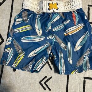 Cat & Jack Multicolor Surfboard Swim Shorts